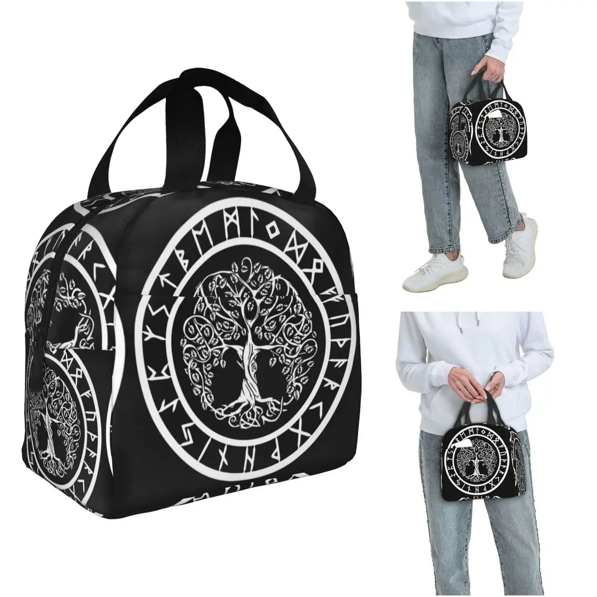 Nordic Viking Scandinavn Odin Symbol Insulated Lunch Bag for Women Kids Portable Food Boxes Thermal Lunch Box Tote
Nordic Viking Scandinavn Odin Symbol Insulated Lunch Bag for Women Kids Portable Food Boxes Thermal Lunch Box Tote