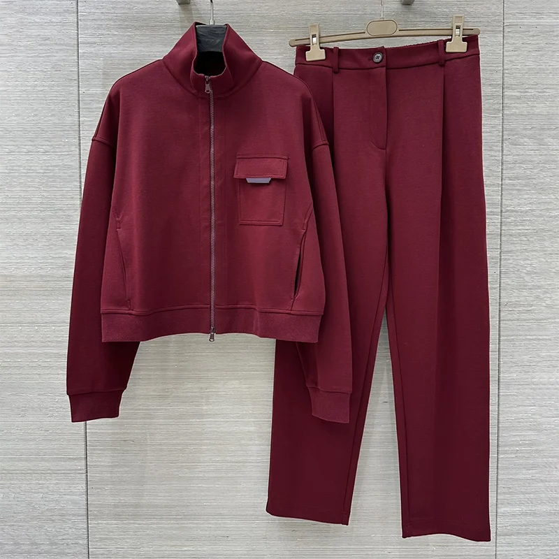 Классическое женское пальто на молнии высшего качества на пуговицах + широкие брюки с высокой талией, модные спортивные комплекты 2593040
Классическое женское пальто на молнии высшего качества на пуговицах + широкие брюки с высокой талией, модные спортивные комплекты 2593040