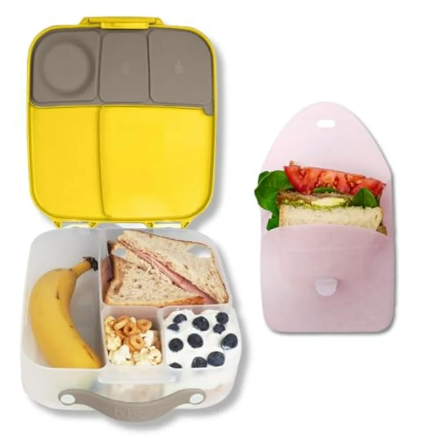 Ланчбокс (Лимон Шербет) + силиконовый карман для сэндвичей (ягодный) комбинированный пакет
Ланчбокс (Лимон Шербет) + силиконовый карман для сэндвичей (ягодный) комбинированный пакет