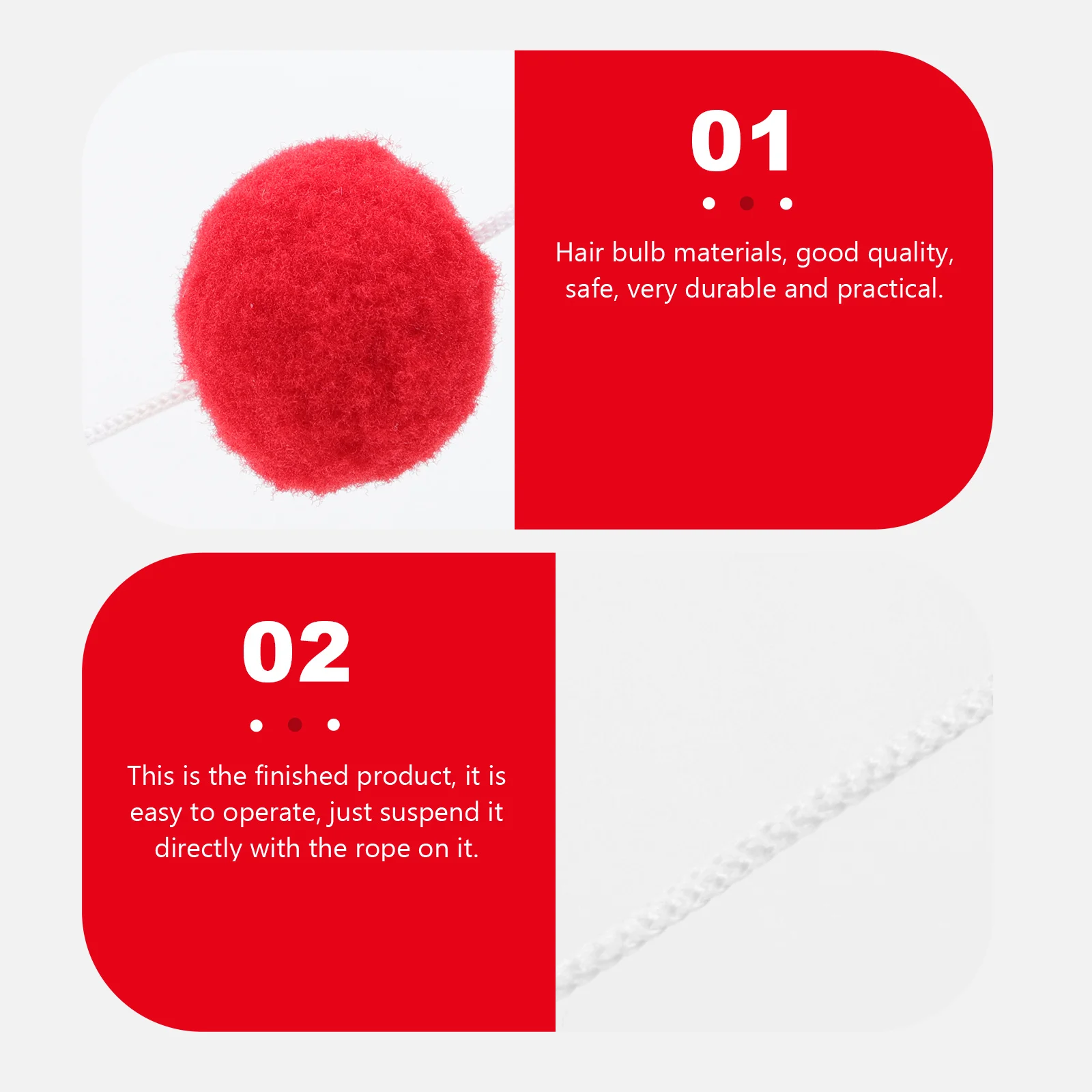 2Pcs Valentine's Day Decor Prop Felt Ball String Delicate Appearance Simple Fun Design Felt Balls Decorative Proposal Prop
2Pcs Valentine's Day Decor Prop Felt Ball String Delicate Appearance Simple Fun Design Felt Balls Decorative Proposal Prop