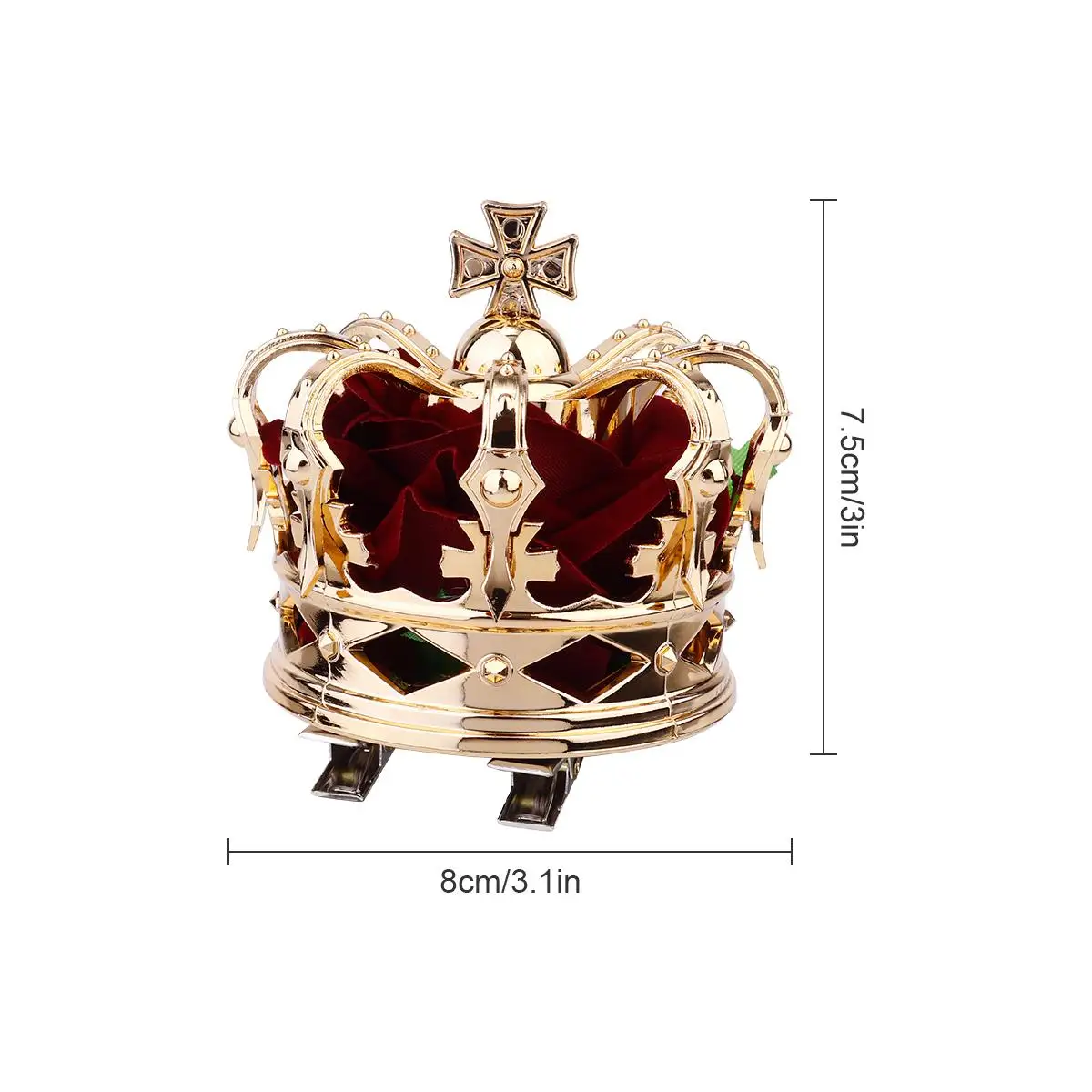 1pc Red Golden Crown Hairpins Durable 3D Head Halloween Cosplay Party Accessories Women Dress Decorations
1pc Red Golden Crown Hairpins Durable 3D Head Halloween Cosplay Party Accessories Women Dress Decorations