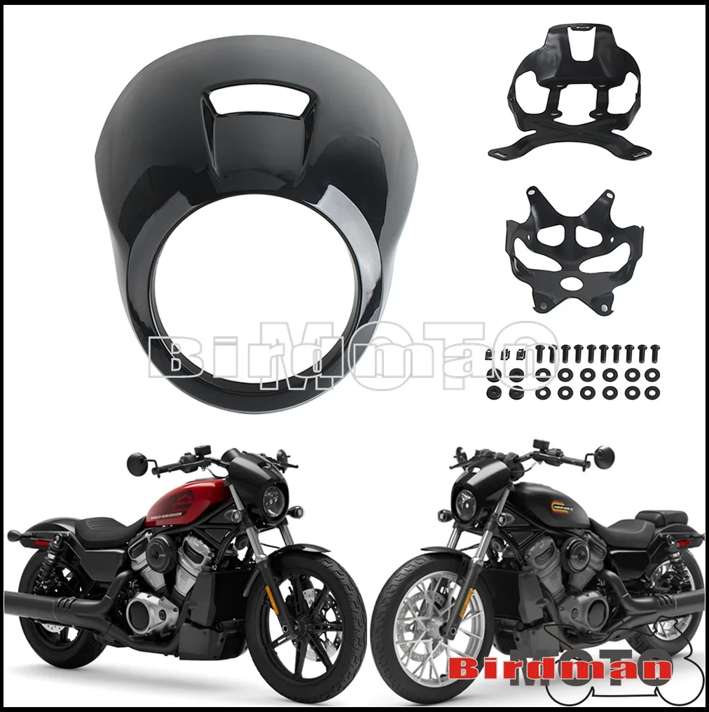 Комплекты обтекателей фар мотоцикла для Harley Nightster 975 RH975 2022 2023 2024, крышка капота передней фары, маска черного цвета
Комплекты обтекателей фар мотоцикла для Harley Nightster 975 RH975 2022 2023 2024, крышка капота передней фары, маска черного цвета