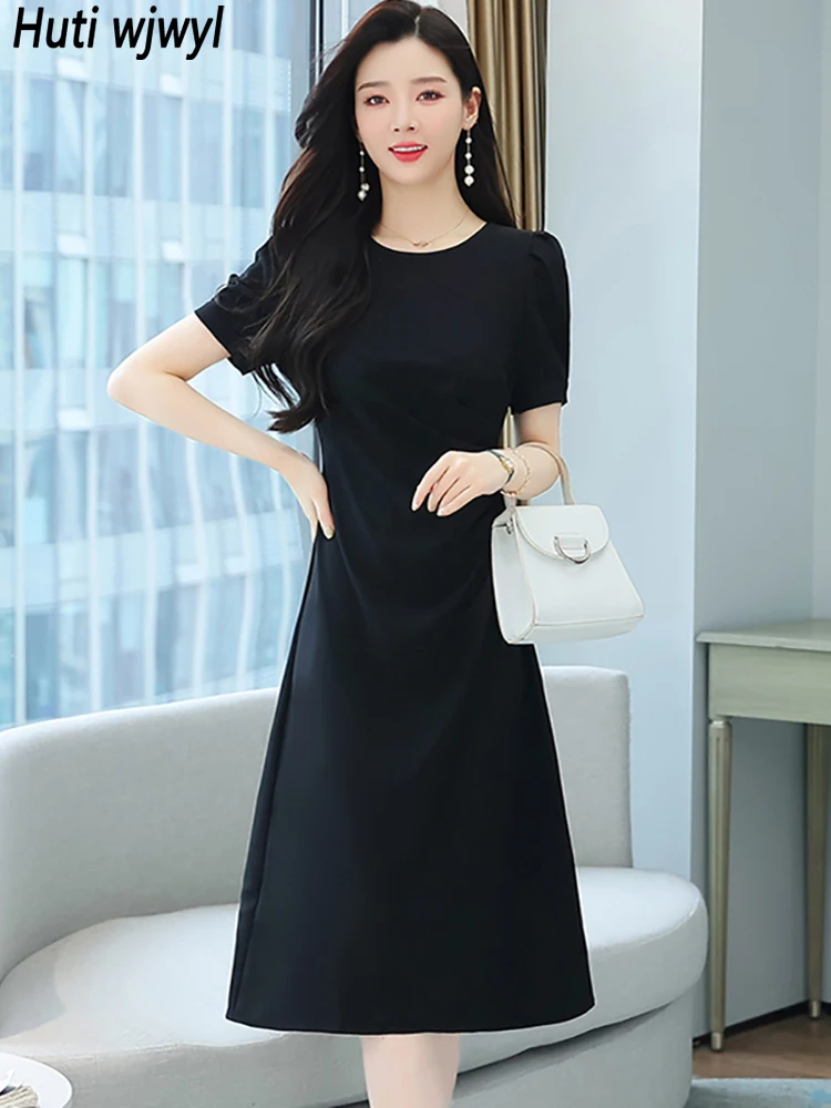 Summer Black Vintage Hepburn Midi Dress Women Solid Elegant Hollow Out Sexy Party Dress 2024 Fashion Chic Prom Evening Vestidos
Summer Black Vintage Hepburn Midi Dress Women Solid Elegant Hollow Out Sexy Party Dress 2024 Fashion Chic Prom Evening Vestidos
