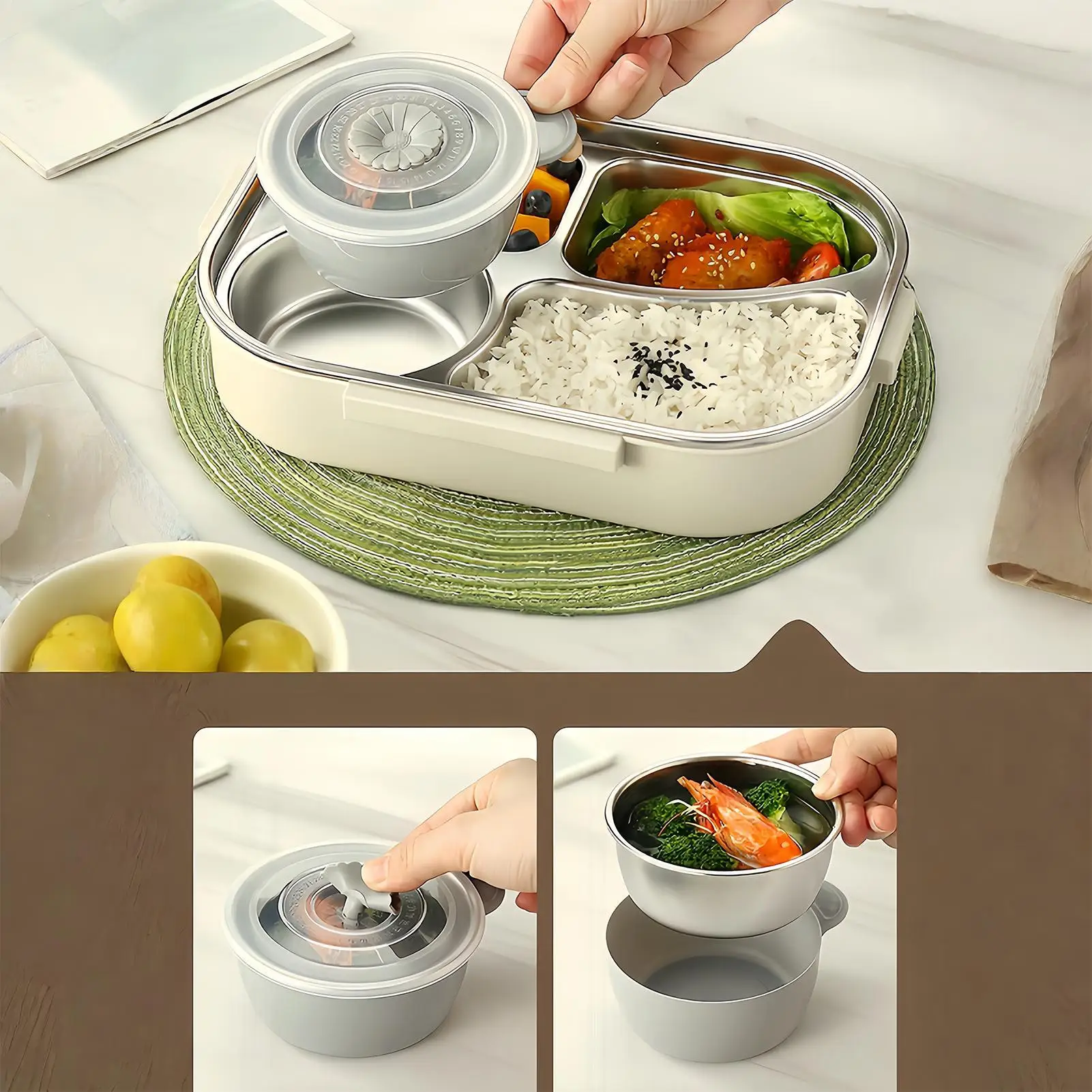 Stainless Steel Lunch Box Microwave Safe With Spoon Stainless Steel Lunch Box For Adults For School Camping Spring Trip
Stainless Steel Lunch Box Microwave Safe With Spoon Stainless Steel Lunch Box For Adults For School Camping Spring Trip