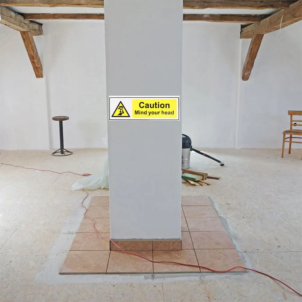 2Pcs Warning Label Watch Your Head Sticker Low Ceiling Caution Sign Strong Adhesion Lightweight Easy Application Safety Decal
2Pcs Warning Label Watch Your Head Sticker Low Ceiling Caution Sign Strong Adhesion Lightweight Easy Application Safety Decal