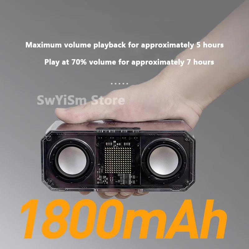 Прозрачный Mecha модный беспроводной Bluetooth-динамик с интеллектуальным экраном проекционный текст креативный Caixa De Som Кемпинг Waterpro
Прозрачный Mecha модный беспроводной Bluetooth-динамик с интеллектуальным экраном проекционный текст креативный Caixa De Som Кемпинг Waterpro