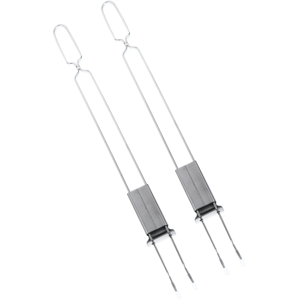 2pcs BBQ Fork Stainless Steel Meat Sticks Reusable Grill Skewer Large Serving Portable Roasting Stick barbecue Activities Gift 
2pcs BBQ Fork Stainless Steel Meat Sticks Reusable Grill Skewer Large Serving Portable Roasting Stick barbecue Activities Gift