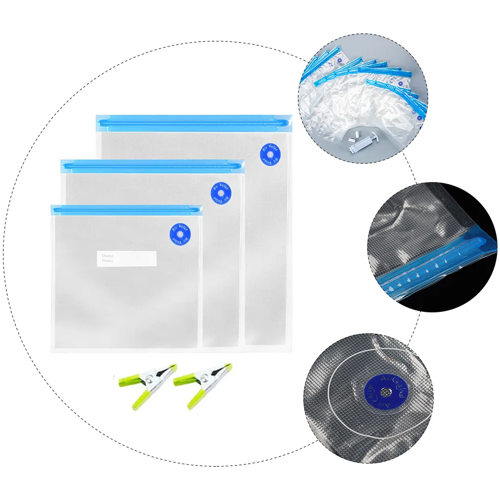 22 Pcs Bags Food Storage Reusable Vacuum Compression Bags Food Package Sealing Fresh Keep Travel Compression Outdoor
22 Pcs Bags Food Storage Reusable Vacuum Compression Bags Food Package Sealing Fresh Keep Travel Compression Outdoor