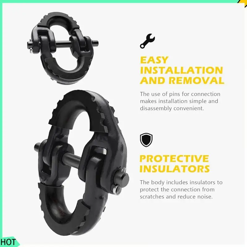 AWAH 1/2 Safety Chain Link, 2-Pack Forged Steel Towing Hook Safety Chain Link, Black
AWAH 1/2 Safety Chain Link, 2-Pack Forged Steel Towing Hook Safety Chain Link, Black