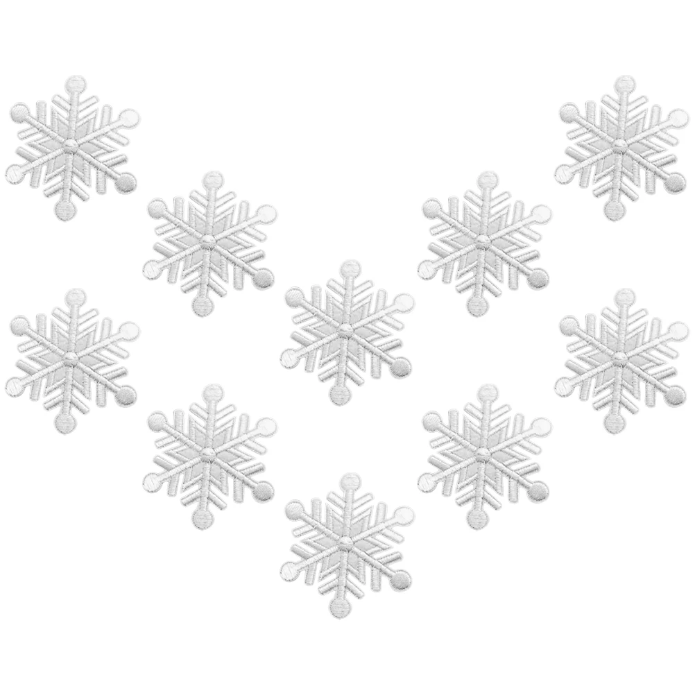 10pcs Snowflake Iron On Embroidered Patches Appliques for Clothes Bags Christmas Sew On DIY Repair Projects Coat
10pcs Snowflake Iron On Embroidered Patches Appliques for Clothes Bags Christmas Sew On DIY Repair Projects Coat
