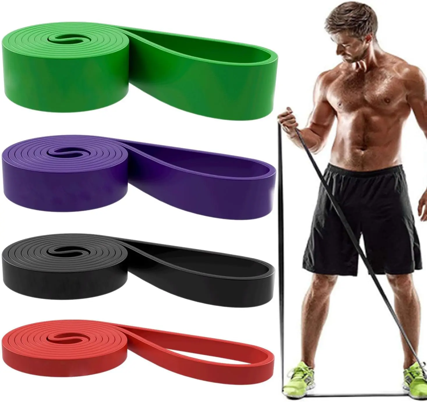 Набор эластичных лент для подтягиваний, тренировок и фитнеса - для мужчин и женщин
Набор эластичных лент для подтягиваний, тренировок и фитнеса - для мужчин и женщин