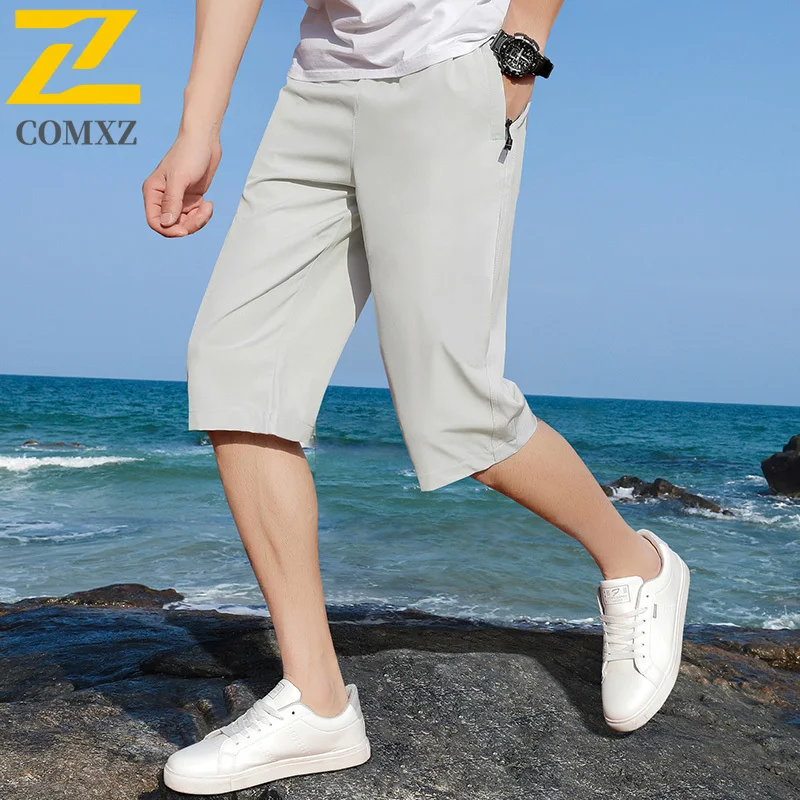Summer New Men's Casual Pants Ice Silk Breathable Sweat Absorbing Loose Sports Shorts Elastic Waist Running Fitness Youth Shorts
Summer New Men's Casual Pants Ice Silk Breathable Sweat Absorbing Loose Sports Shorts Elastic Waist Running Fitness Youth Shorts