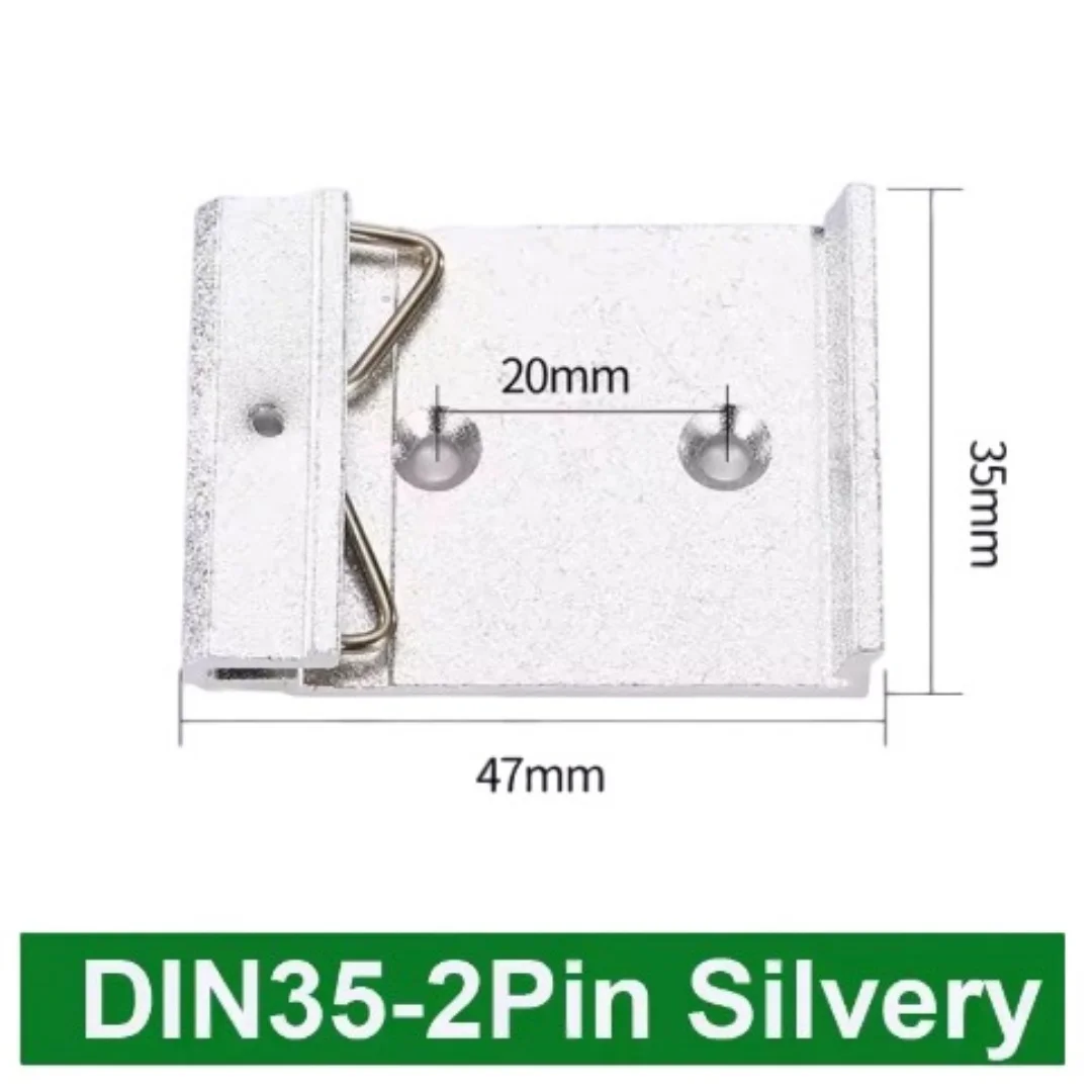 DIN35mm Guide Rail Clip Mounting Bracket Aluminum Alloy 20 Hole Pitch Mounting Clip Multiple Widths
DIN35mm Guide Rail Clip Mounting Bracket Aluminum Alloy 20 Hole Pitch Mounting Clip Multiple Widths