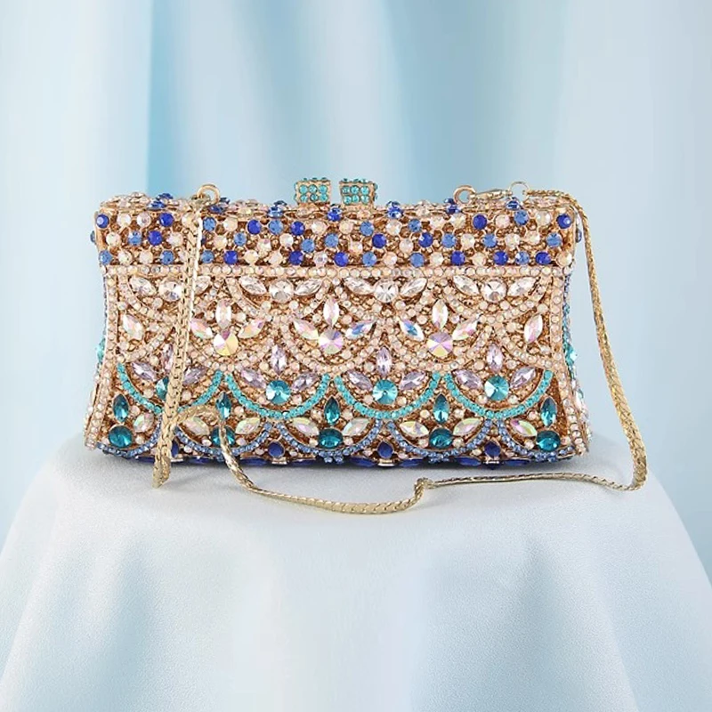 Blue Silver Diamond Vintage Women Evening Bags Wedding Bridal Party Clutch Purse Dinner Rhinestone Elegant Banquet Handbags
Blue Silver Diamond Vintage Women Evening Bags Wedding Bridal Party Clutch Purse Dinner Rhinestone Elegant Banquet Handbags