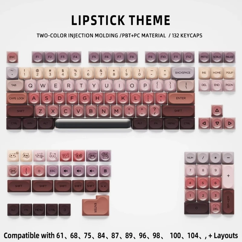132Key PBT+PC Double Shot Jelly HOA Profile Translucent Keycaps For Switches Mechanical Keyboard H8WD
132Key PBT+PC Double Shot Jelly HOA Profile Translucent Keycaps For Switches Mechanical Keyboard H8WD