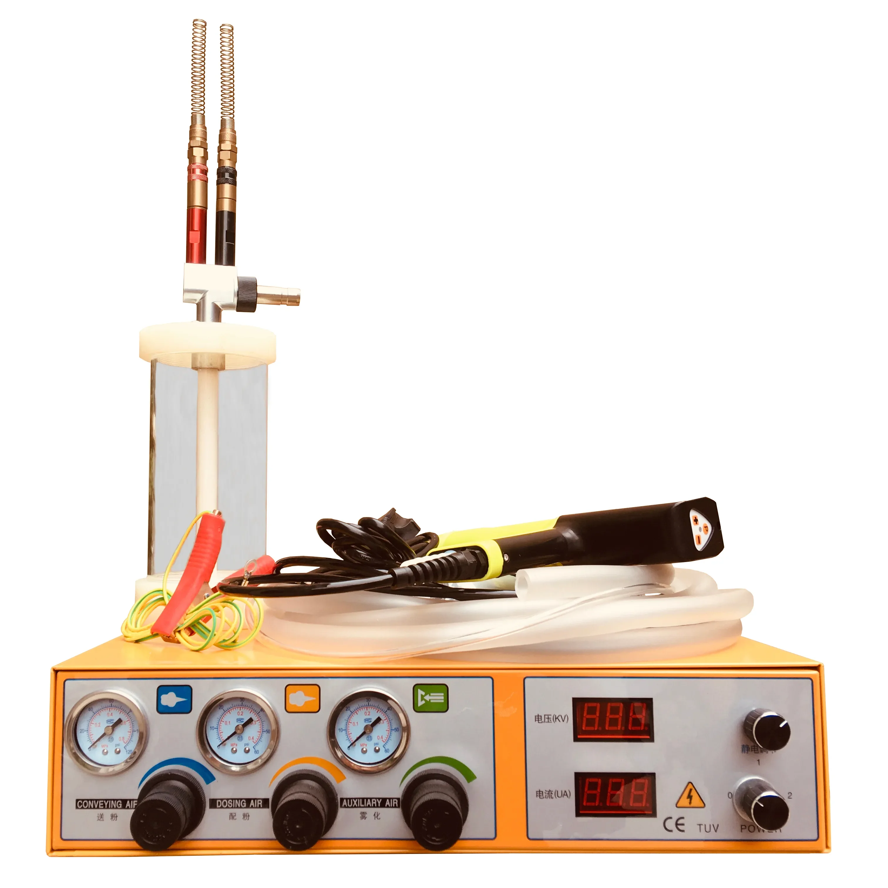 Portable Electrostatic Powder Coating Machine Equip Organic Glass Hopper
Portable Electrostatic Powder Coating Machine Equip Organic Glass Hopper