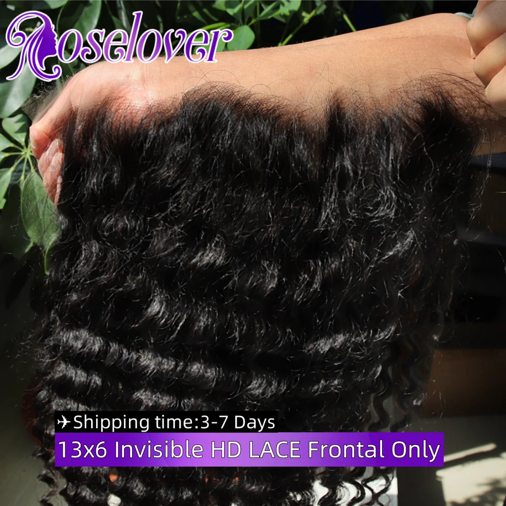 ROSELOVER 13X6 Invisible HD Lace Frontal Only Deep Wave 100% Human Hair Real HD Lace Pre plucked Vitname Hair Raw Hair for Woman
ROSELOVER 13X6 Invisible HD Lace Frontal Only Deep Wave 100% Human Hair Real HD Lace Pre plucked Vitname Hair Raw Hair for Woman