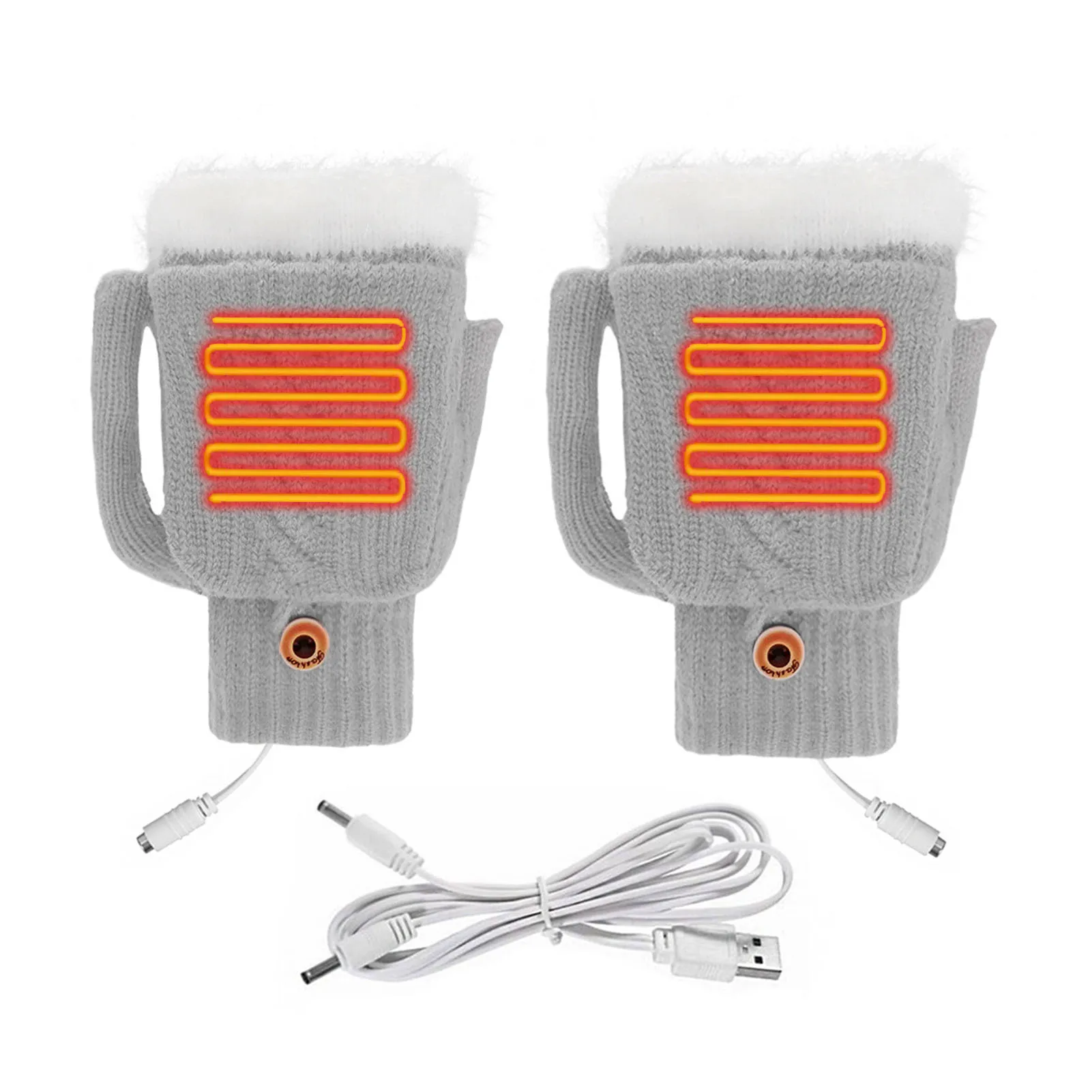 Half-Finger Heated Gloves USB Heated Gloves Woven Winter Warm Heating Gloves Fingerless Heating Hand Warmer Knitted Gloves Women
Half-Finger Heated Gloves USB Heated Gloves Woven Winter Warm Heating Gloves Fingerless Heating Hand Warmer Knitted Gloves Women