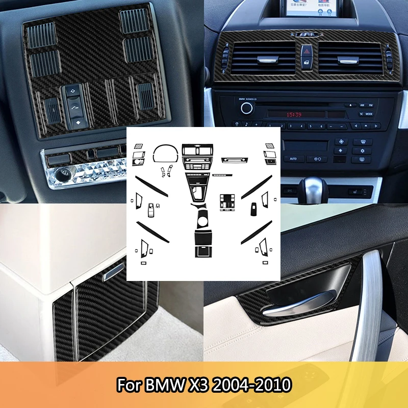 Black Carbon Fiber Car Center Console CD Gear Shift Panel Sticker For BMW X3 2004 2005 2006 2007 2008-2010 Interior Accessories
Black Carbon Fiber Car Center Console CD Gear Shift Panel Sticker For BMW X3 2004 2005 2006 2007 2008-2010 Interior Accessories
