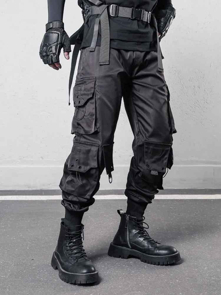 High Street Country Techwear Style Punk Overalls Men Spring Summer Dark Series Multi-Pocket Paratroopers Ankle Banded Pants
High Street Country Techwear Style Punk Overalls Men Spring Summer Dark Series Multi-Pocket Paratroopers Ankle Banded Pants