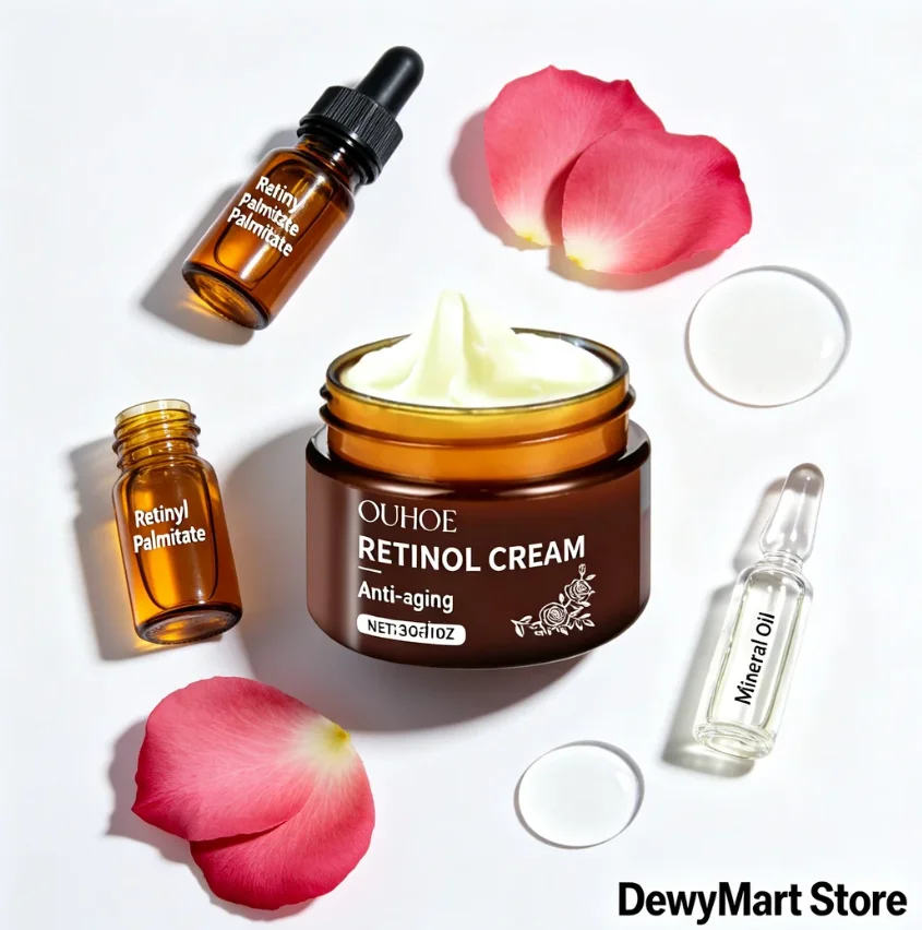 OUHOE Retinol Cream, Firming & Moisturizing Face Cream, Non-Greasy, Nourishing for Soft Skin
OUHOE Retinol Cream, Firming & Moisturizing Face Cream, Non-Greasy, Nourishing for Soft Skin