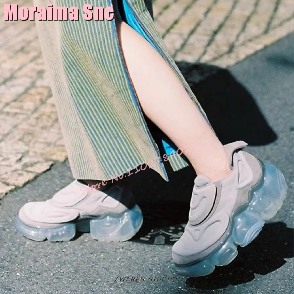 Hook Loop Round Toe Genuine Leather Sneakers Unique Clear Increasing High Heel Light Blue Fashion Women Casual Shoes Sports 2024
Hook Loop Round Toe Genuine Leather Sneakers Unique Clear Increasing High Heel Light Blue Fashion Women Casual Shoes Sports 2024