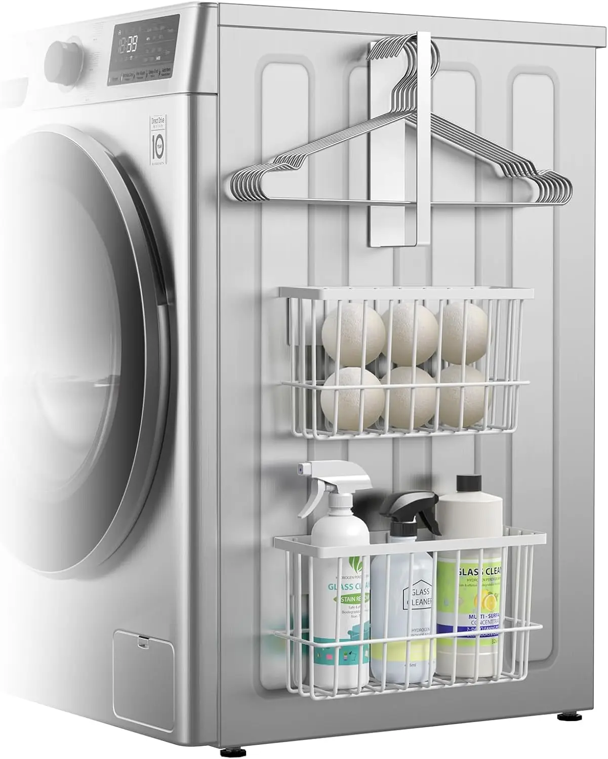 Magnetic Dryer Ball Holder and Lint Bin for Laundry Room Organization, Strong Magnetic Laundry Organizer with Hanger Holder,
Magnetic Dryer Ball Holder and Lint Bin for Laundry Room Organization, Strong Magnetic Laundry Organizer with Hanger Holder,