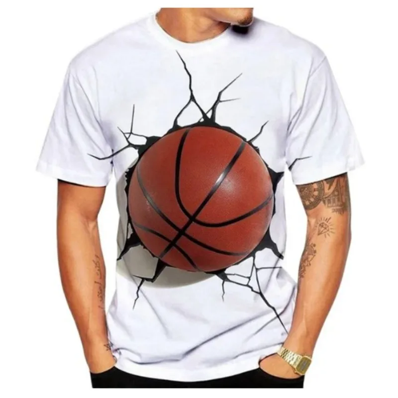 2025 trendy and quirky casual 3D digital printing basketball sports loose round neck short sleeved casual T-shirt for men
2025 trendy and quirky casual 3D digital printing basketball sports loose round neck short sleeved casual T-shirt for men