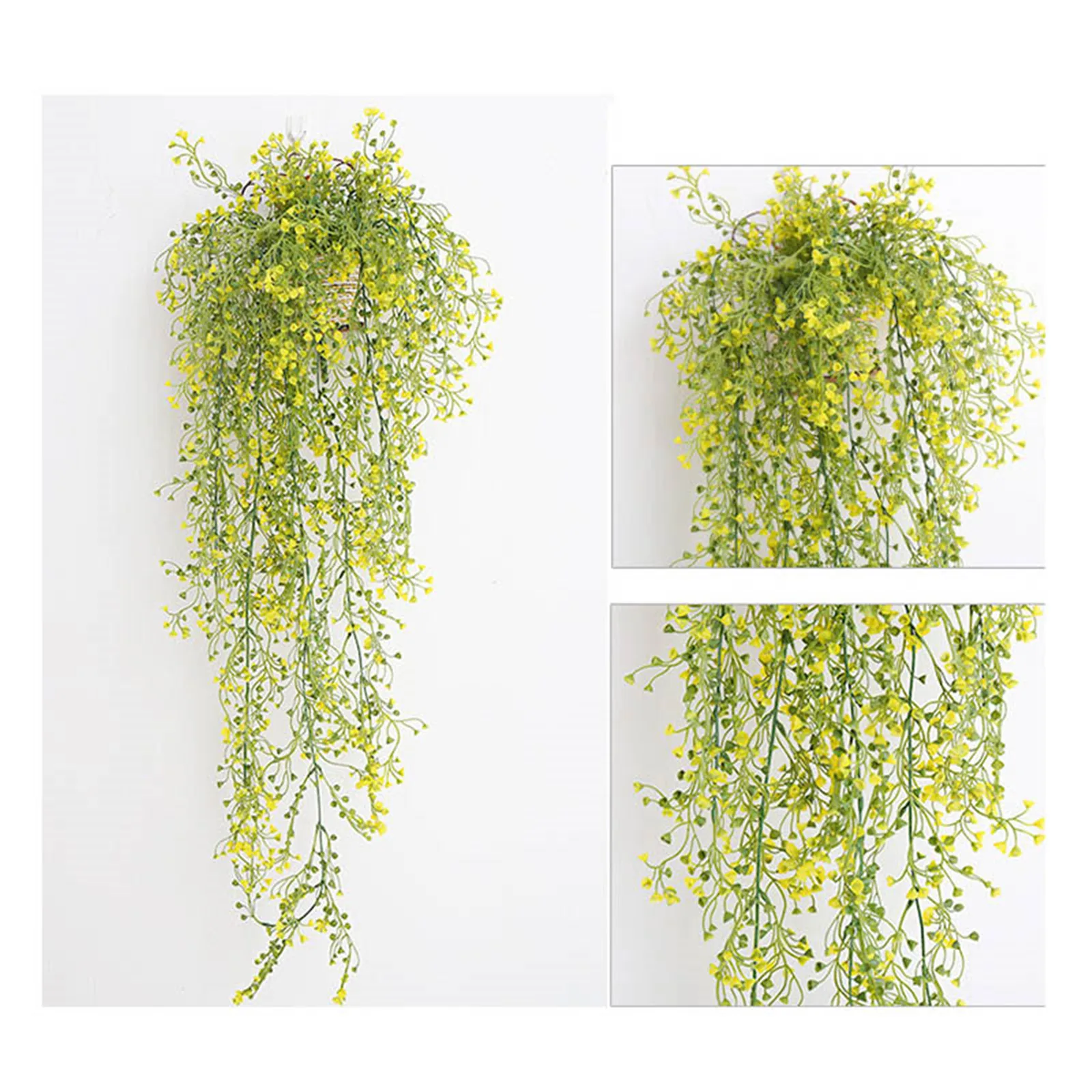 Living Room Plastic Flower Simulation Gold Bell Willow Hanging Rattan Ornament Basket Green Plant Christmas Decoration
Living Room Plastic Flower Simulation Gold Bell Willow Hanging Rattan Ornament Basket Green Plant Christmas Decoration