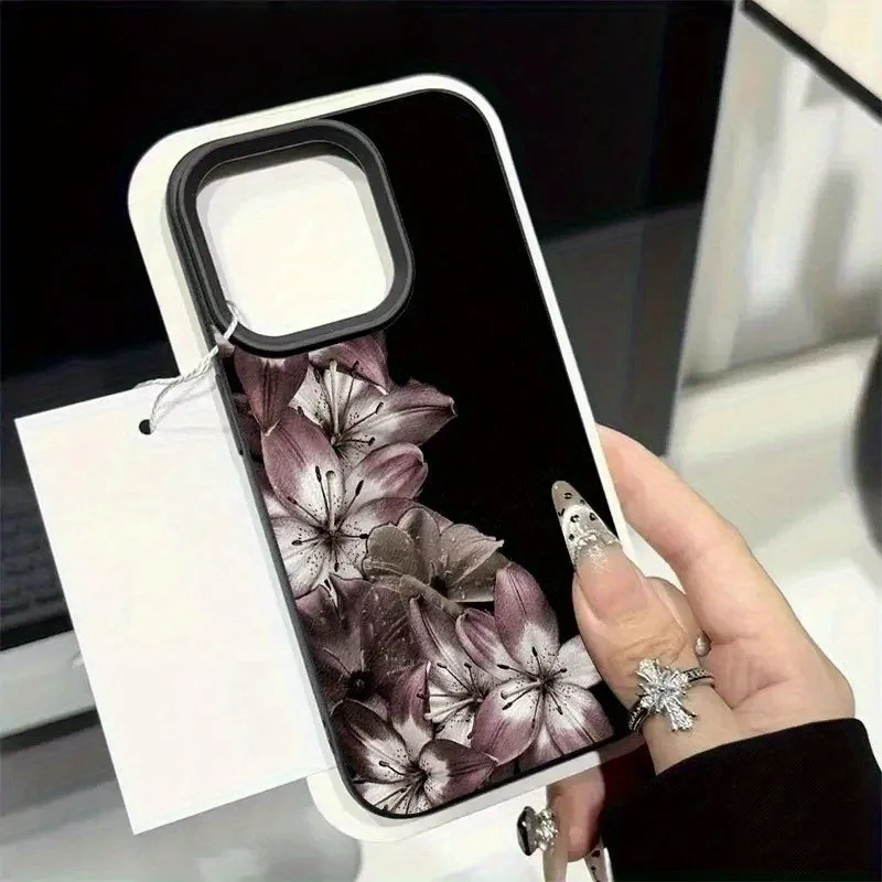Dark Purple Lily Pattern Phone Case Suitable for iPhone 17 16 15 14 13 12 11 Pro Max Anti Drop and Anti Shock Back Cover
Dark Purple Lily Pattern Phone Case Suitable for iPhone 17 16 15 14 13 12 11 Pro Max Anti Drop and Anti Shock Back Cover