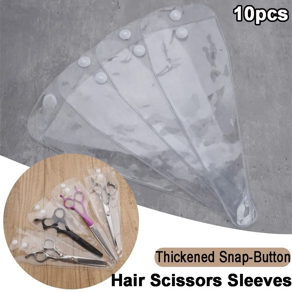 10pcs Thickened Snap-Button Hair Scissors Sleeves PVC Waterproof Disposable Scissors Bag Sharpening Tool Protection
10pcs Thickened Snap-Button Hair Scissors Sleeves PVC Waterproof Disposable Scissors Bag Sharpening Tool Protection