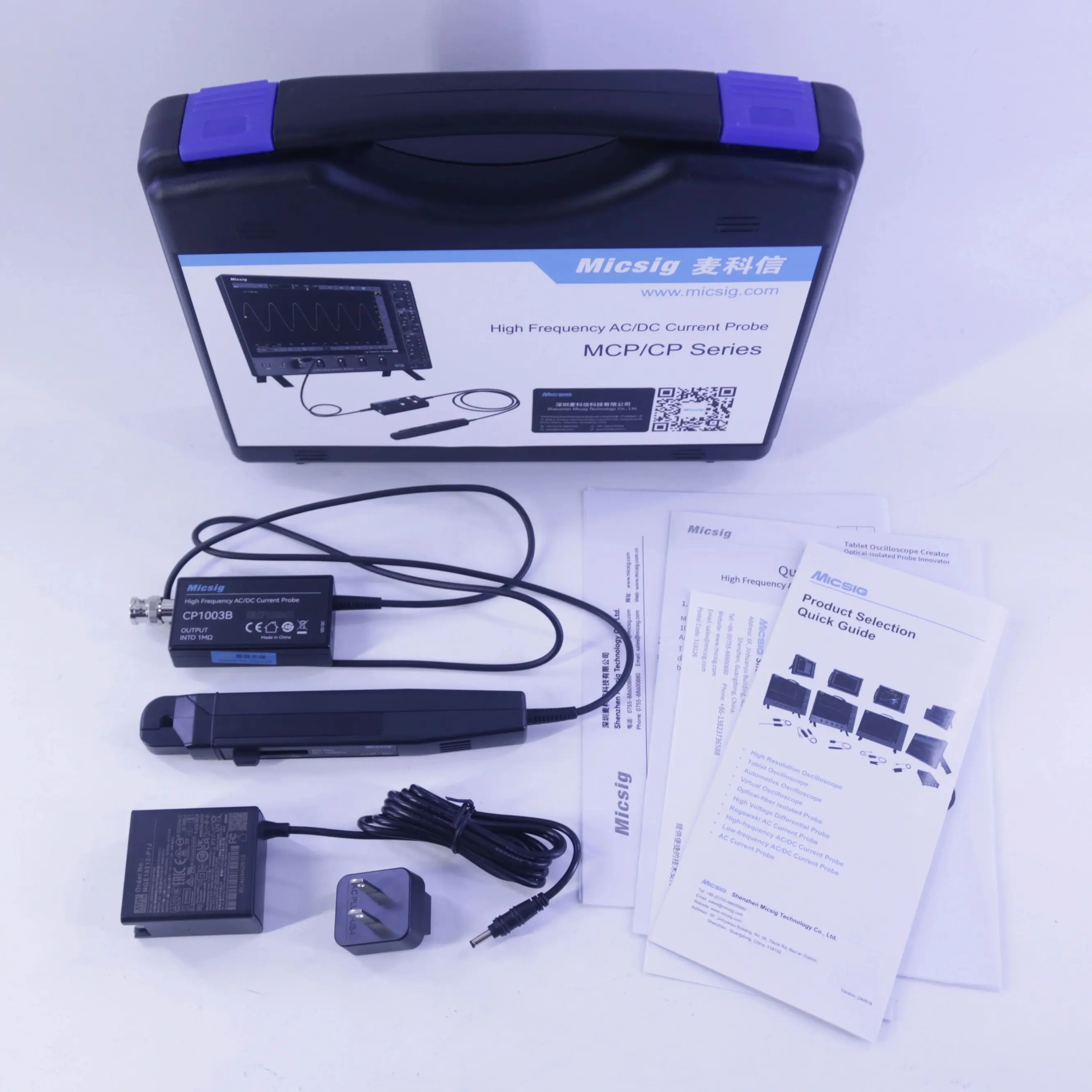 Original Micsig 100Mhz Frequency Current Probe BNC Interface Oscilloscope Instrument Parts cp1003b
Original Micsig 100Mhz Frequency Current Probe BNC Interface Oscilloscope Instrument Parts cp1003b