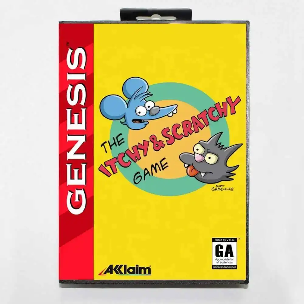 Itchy And Scratchy MD Game Card 16 Bit USA Cover for Sega Megadrive Genesis Video Game Console Cartridge
Itchy And Scratchy MD Game Card 16 Bit USA Cover for Sega Megadrive Genesis Video Game Console Cartridge