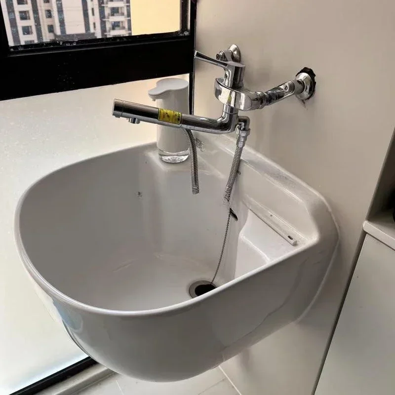 Home Wall-Mounted Big Belly Basin/Washbasin/Laundry Basin/Entrance Wash
Home Wall-Mounted Big Belly Basin/Washbasin/Laundry Basin/Entrance Wash