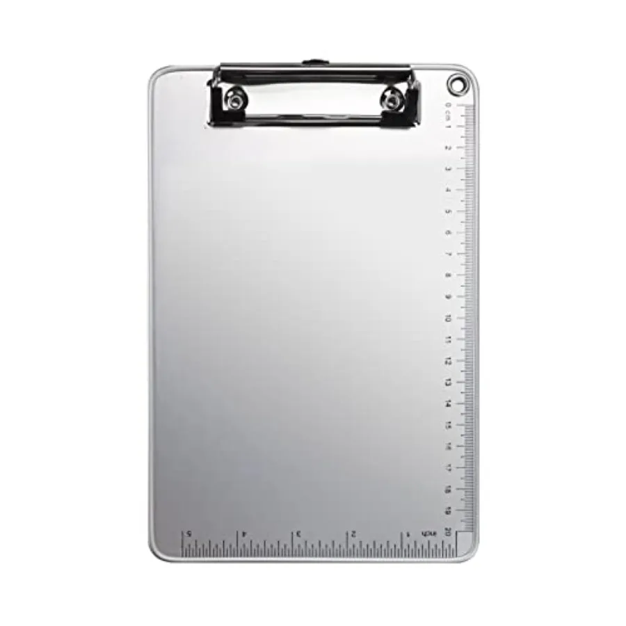 A5 Recycled Aluminum Clipboard with Low Profile Clip and Hanging Hole - Cm and Inch Dual Scales Stationery 6''x 9''
A5 Recycled Aluminum Clipboard with Low Profile Clip and Hanging Hole - Cm and Inch Dual Scales Stationery 6''x 9''