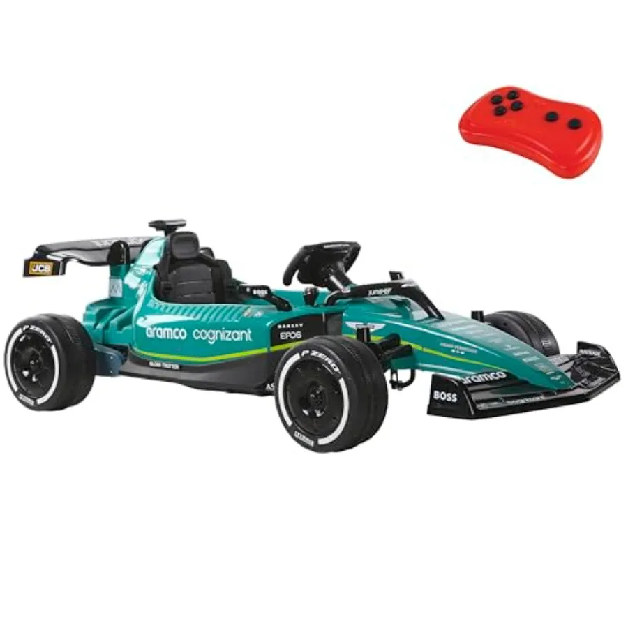 12V Dynacraft Aston Martin Aramco Formula One Race Car for Ages 3-8 with Remote Control Red and Silver Battery-Powered Racing T
12V Dynacraft Aston Martin Aramco Formula One Race Car for Ages 3-8 with Remote Control Red and Silver Battery-Powered Racing T