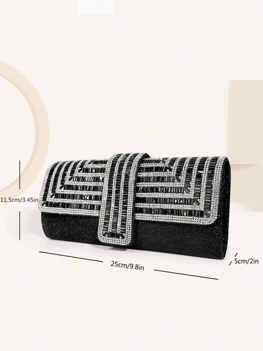 Elegant Rhinestone Clutch Bag For Evening Party Wedding Dinner
Elegant Rhinestone Clutch Bag For Evening Party Wedding Dinner