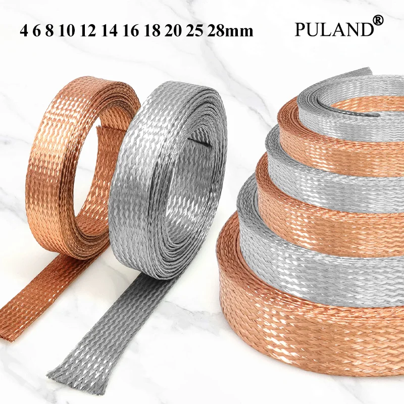 Copper Braided Sleeve Tinned Plating Expandable Metal Sheath 4 6 8 10 12 14 16 18 20 25 28mm Wire Cable Protect Shielded Signal
Copper Braided Sleeve Tinned Plating Expandable Metal Sheath 4 6 8 10 12 14 16 18 20 25 28mm Wire Cable Protect Shielded Signal