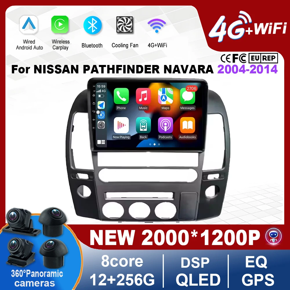 Car Radio for NISSAN PATHFINDER NAVARA 2004-2014 Multimedia Video Player Carplay Android Auto Navigation GPS Car Accessory WIFI
Car Radio for NISSAN PATHFINDER NAVARA 2004-2014 Multimedia Video Player Carplay Android Auto Navigation GPS Car Accessory WIFI