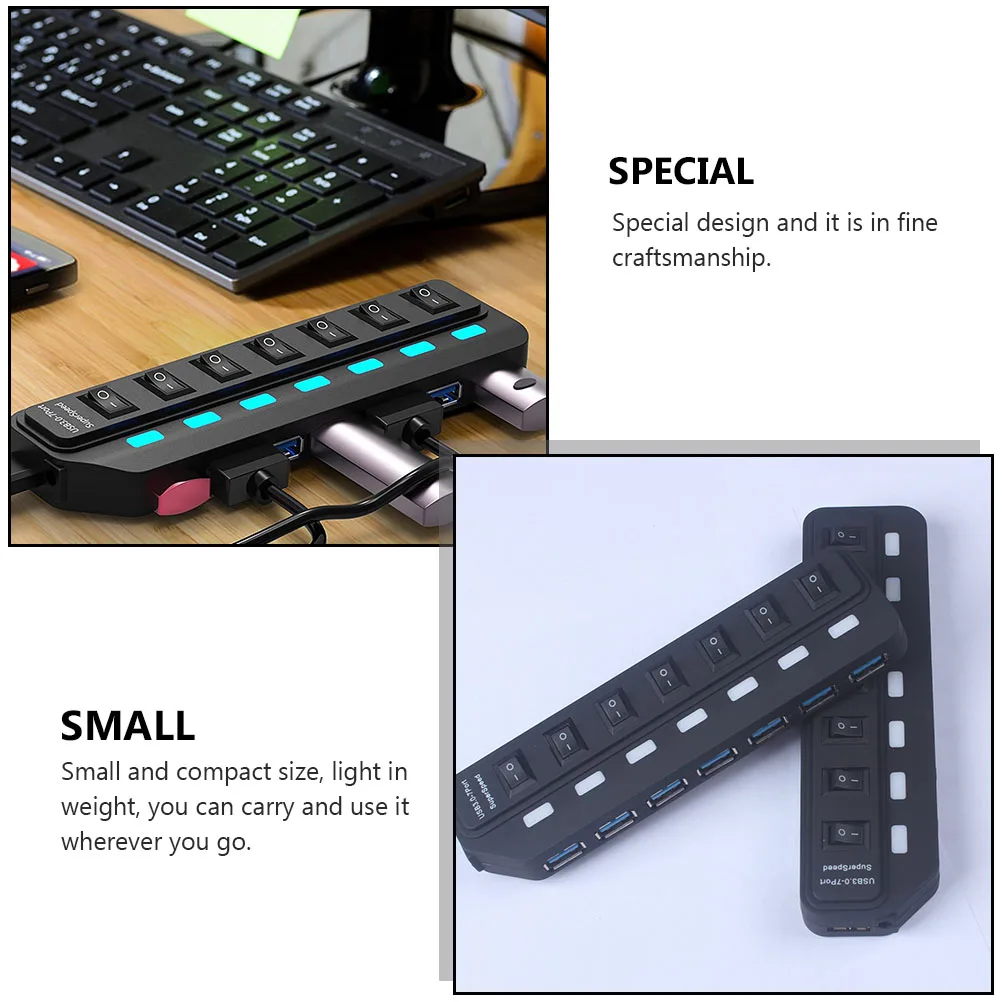 7 Ports USB Hub Portable Laptop Splitter Multifunction Environmentally APS Material Compact Size Overload Protection
7 Ports USB Hub Portable Laptop Splitter Multifunction Environmentally APS Material Compact Size Overload Protection