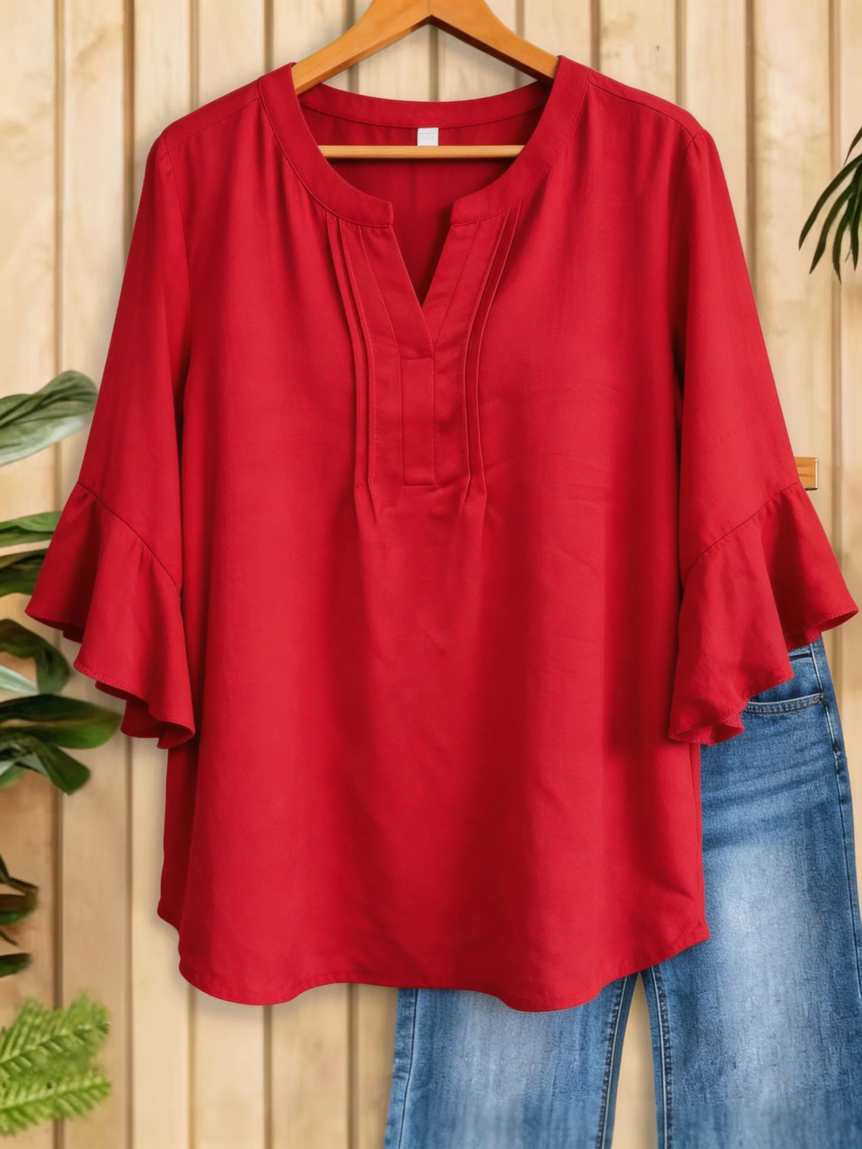 Women's New Arrival Shirt Short Sleeve V-Neck Plain Casual Fashion Style, Comfortable & Stylish Women's Clothing
Women's New Arrival Shirt Short Sleeve V-Neck Plain Casual Fashion Style, Comfortable & Stylish Women's Clothing