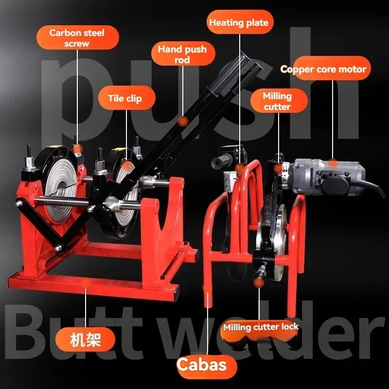 220V Electric Two Rings 63-200 Butt Welder Hand Pushed PE Tube Hot Melt Butt Welding Machine Manual Butt Welding Machine
220V Electric Two Rings 63-200 Butt Welder Hand Pushed PE Tube Hot Melt Butt Welding Machine Manual Butt Welding Machine