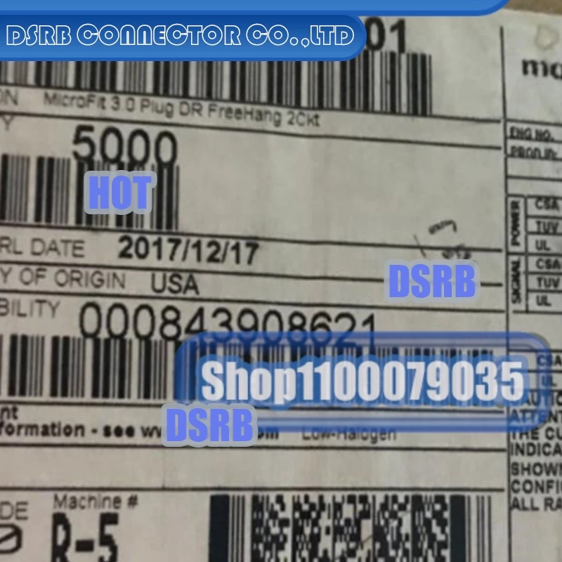 50 шт./лот 43020-0201 430200201 Пластиковый корпус 2P 100% новый и оригинальный
50 шт./лот 43020-0201 430200201 Пластиковый корпус 2P 100% новый и оригинальный