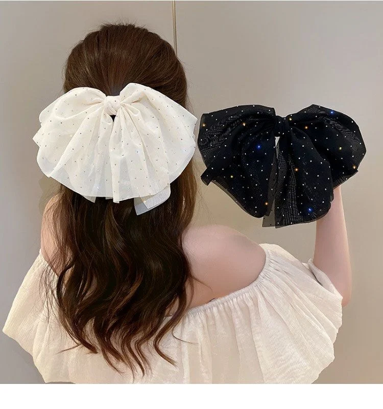 Spring and Summer French Style Hair Clip with Sparkling Diamond Bow Elegant Feminine Temperament Side Clip Sweet Headwear
Spring and Summer French Style Hair Clip with Sparkling Diamond Bow Elegant Feminine Temperament Side Clip Sweet Headwear