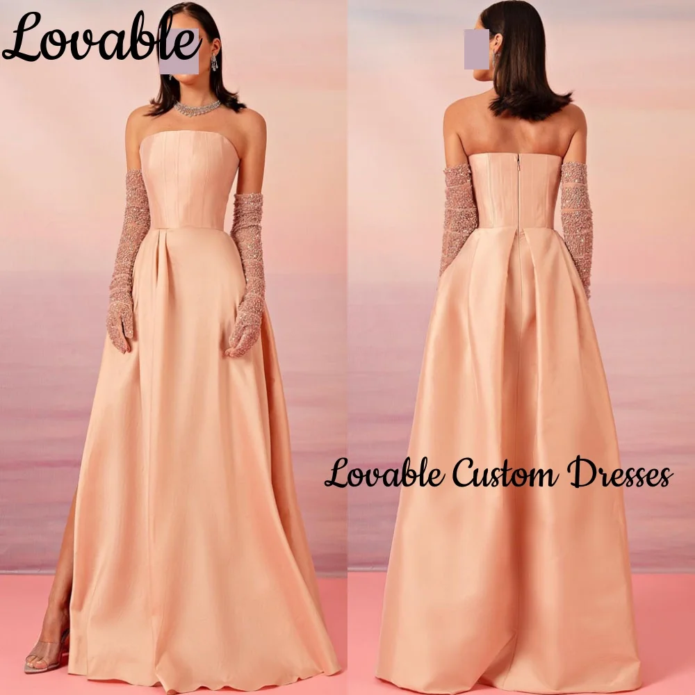 Women'S Evening Dresses Customize Column Strapless Floor-Length Formal Occasion Dresses Beaded Long Sleeves Zipper Up Vestidos
Women'S Evening Dresses Customize Column Strapless Floor-Length Formal Occasion Dresses Beaded Long Sleeves Zipper Up Vestidos