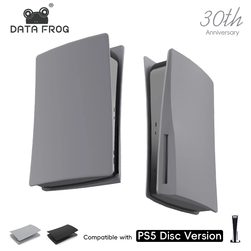 DATA FROG Protective Shell Cover Full Set Faceplate Replacement for PS5 Compatible Console Digital Disc Version DIY Mod Kit