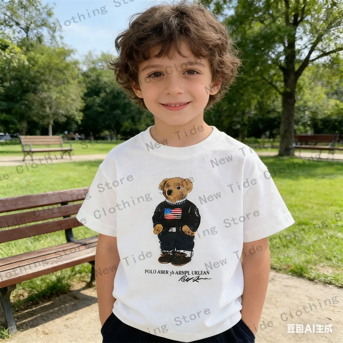 Детская футболка с добавлением сахара, летний новый продукт для мальчиков и девочек, мультяшный плюшевый мишка с короткими рукавами, футболка с милым рисунком для малышей 2
Детская футболка с добавлением сахара, летний новый продукт для мальчиков и девочек, мультяшный плюшевый мишка с короткими рукавами, футболка с милым рисунком для малышей 2