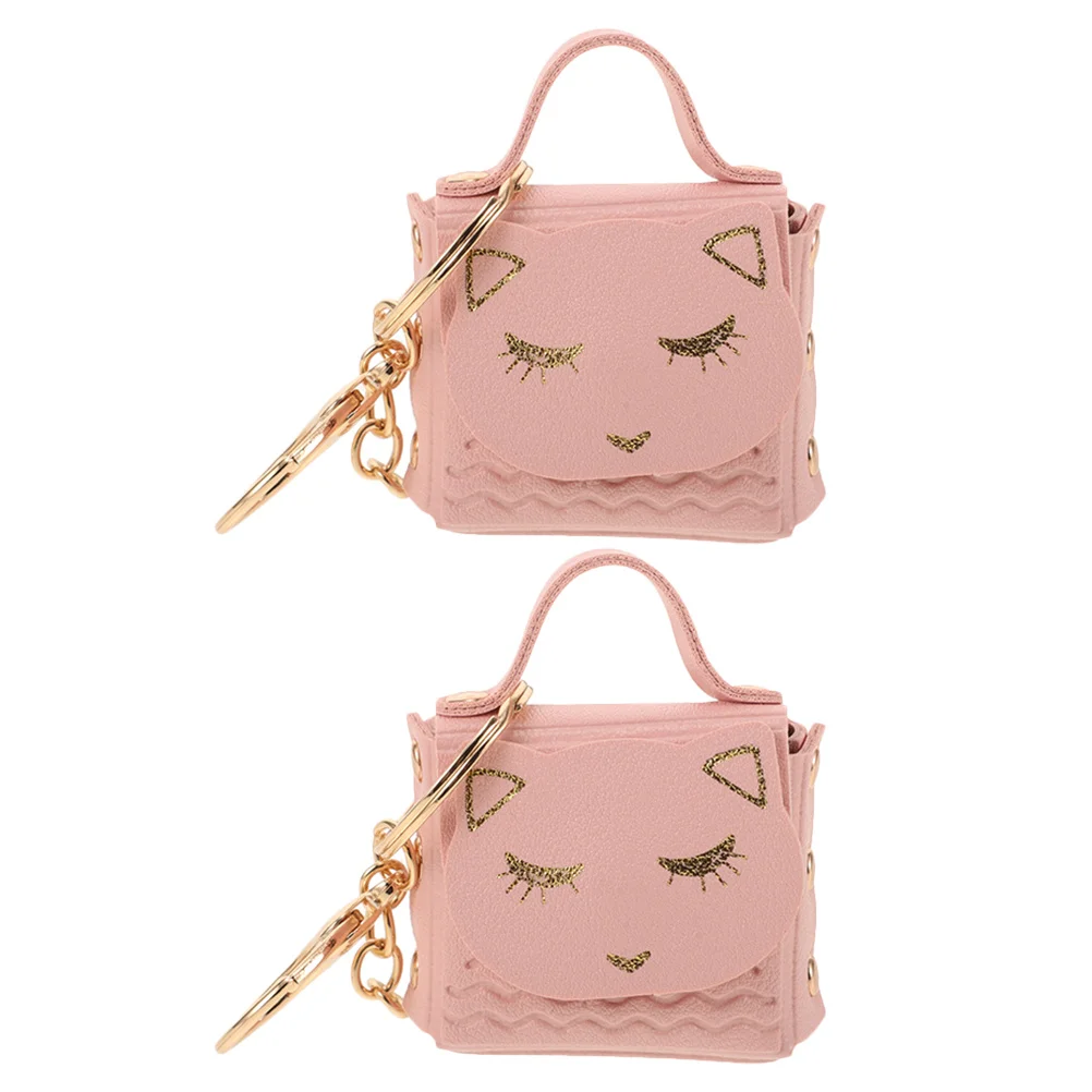 2Pcs Adorable Cat Design Keychain Mini Coin Purse Versatile Bag Charm for Small Essentials Lip Balm Change Holder
2Pcs Adorable Cat Design Keychain Mini Coin Purse Versatile Bag Charm for Small Essentials Lip Balm Change Holder