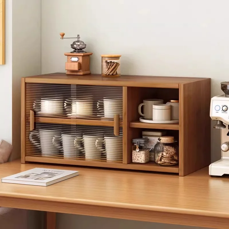 Japanese Solid Wood Tea Cabinet with Door, Dustproof Tabletop Storage Rack for Tea Set, Space-Saving Organizer for Kitchen
Japanese Solid Wood Tea Cabinet with Door, Dustproof Tabletop Storage Rack for Tea Set, Space-Saving Organizer for Kitchen