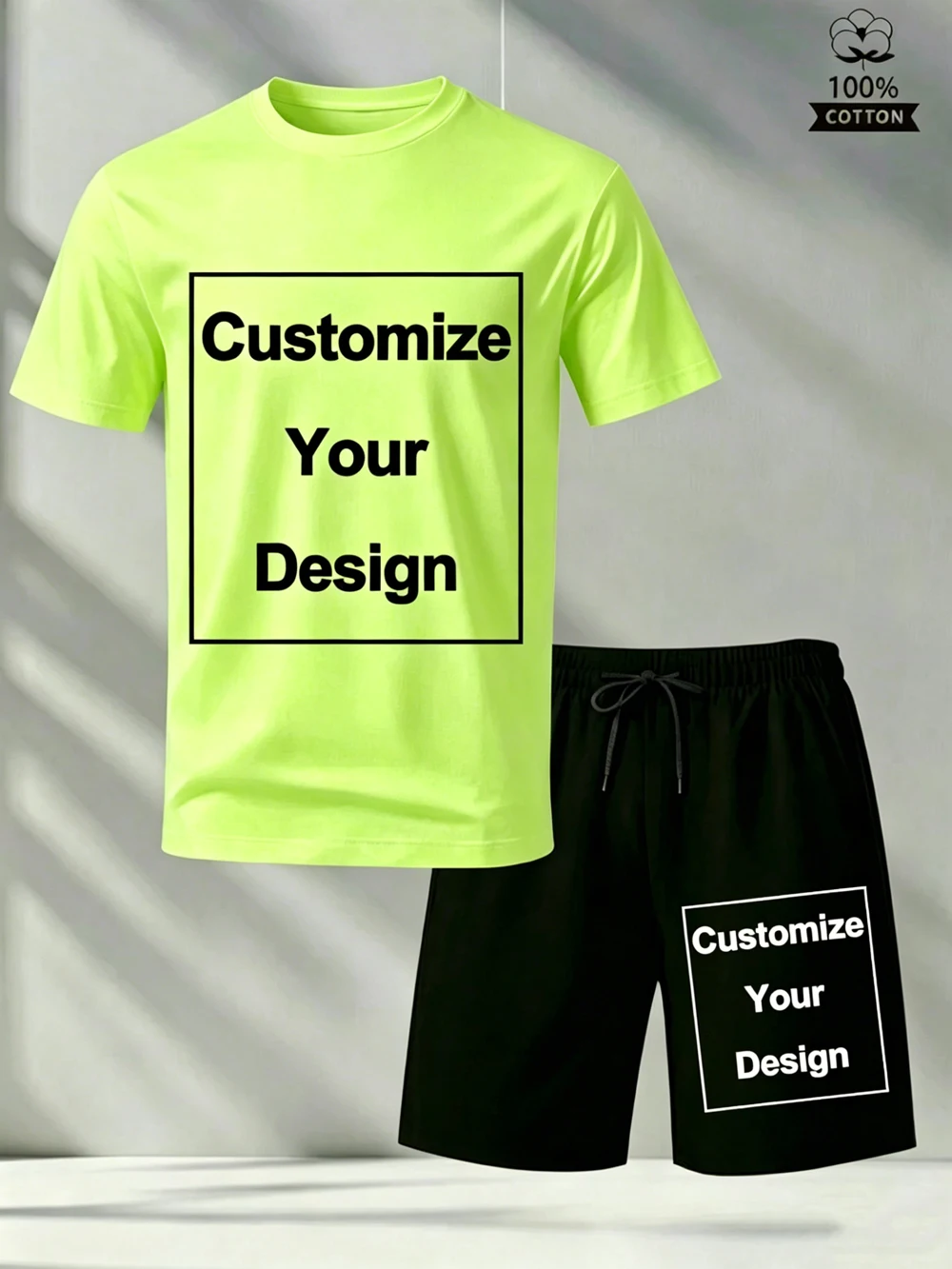 Customize Mens T-Shirts Shorts Set Summer Cotton Tops Personalization DIY Clothes Basic Oversized Soft O-Neck Tees Pocket Pants
Customize Mens T-Shirts Shorts Set Summer Cotton Tops Personalization DIY Clothes Basic Oversized Soft O-Neck Tees Pocket Pants